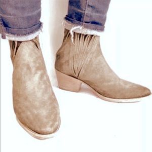 Anthropologie Faryl Robin Suede Ankle Boots NWOB